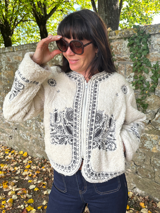 Veste Sherpa Folk Chic