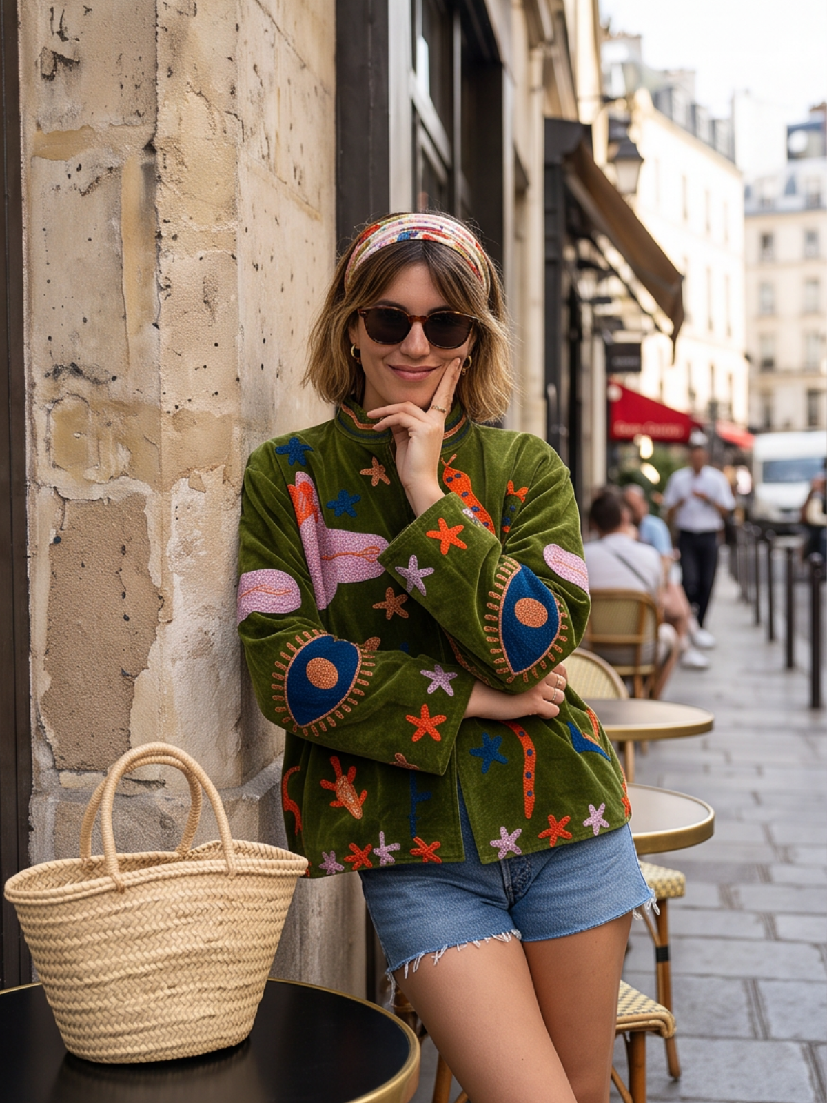 Veste Suzanne - Brodée Coton Bohème