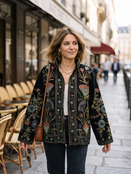 Veste Suzanne - Brodée Coton Bohème