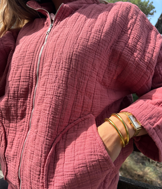 Veste Zippée Oversize