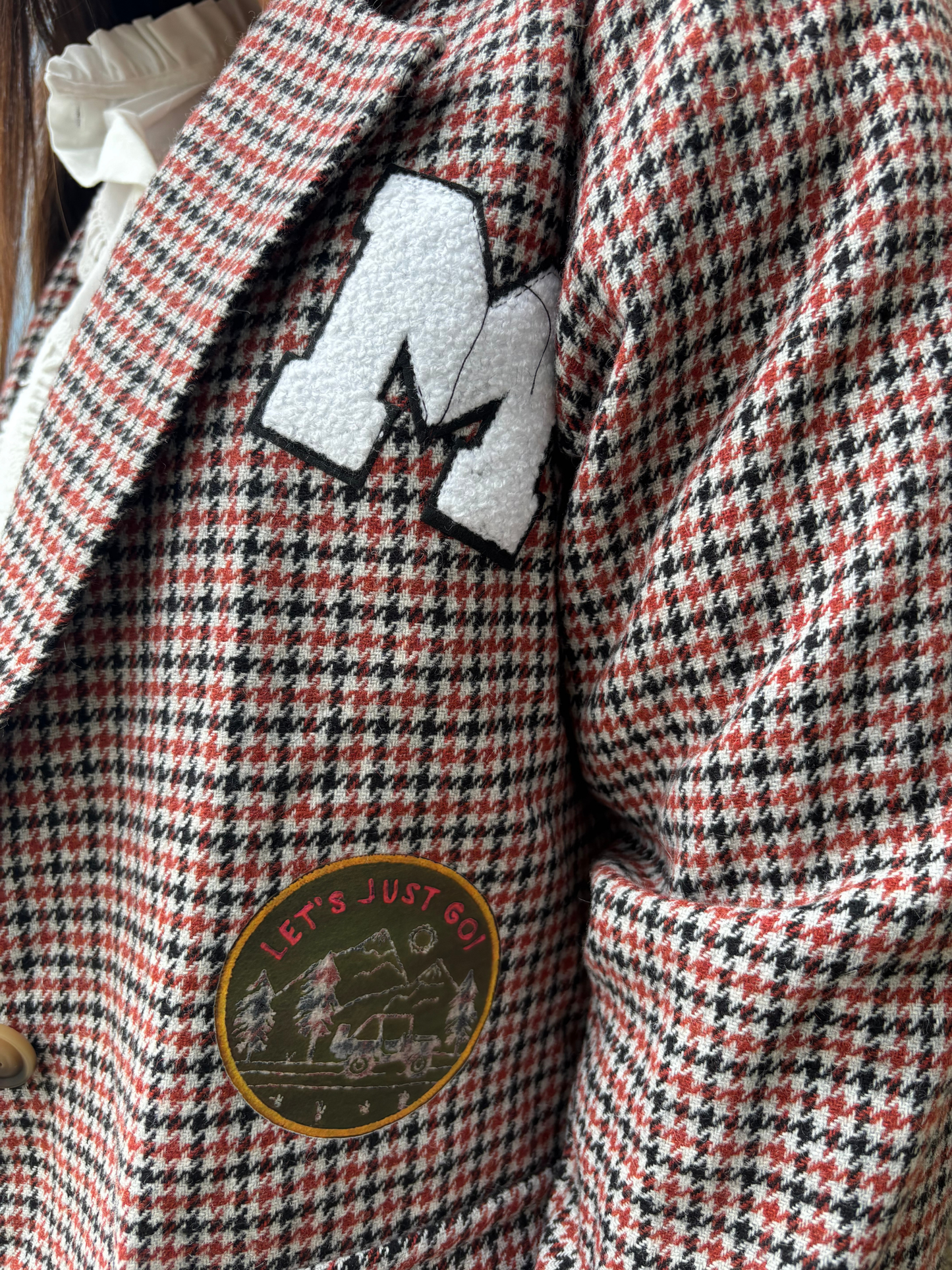 Veste à Carreaux Écussons