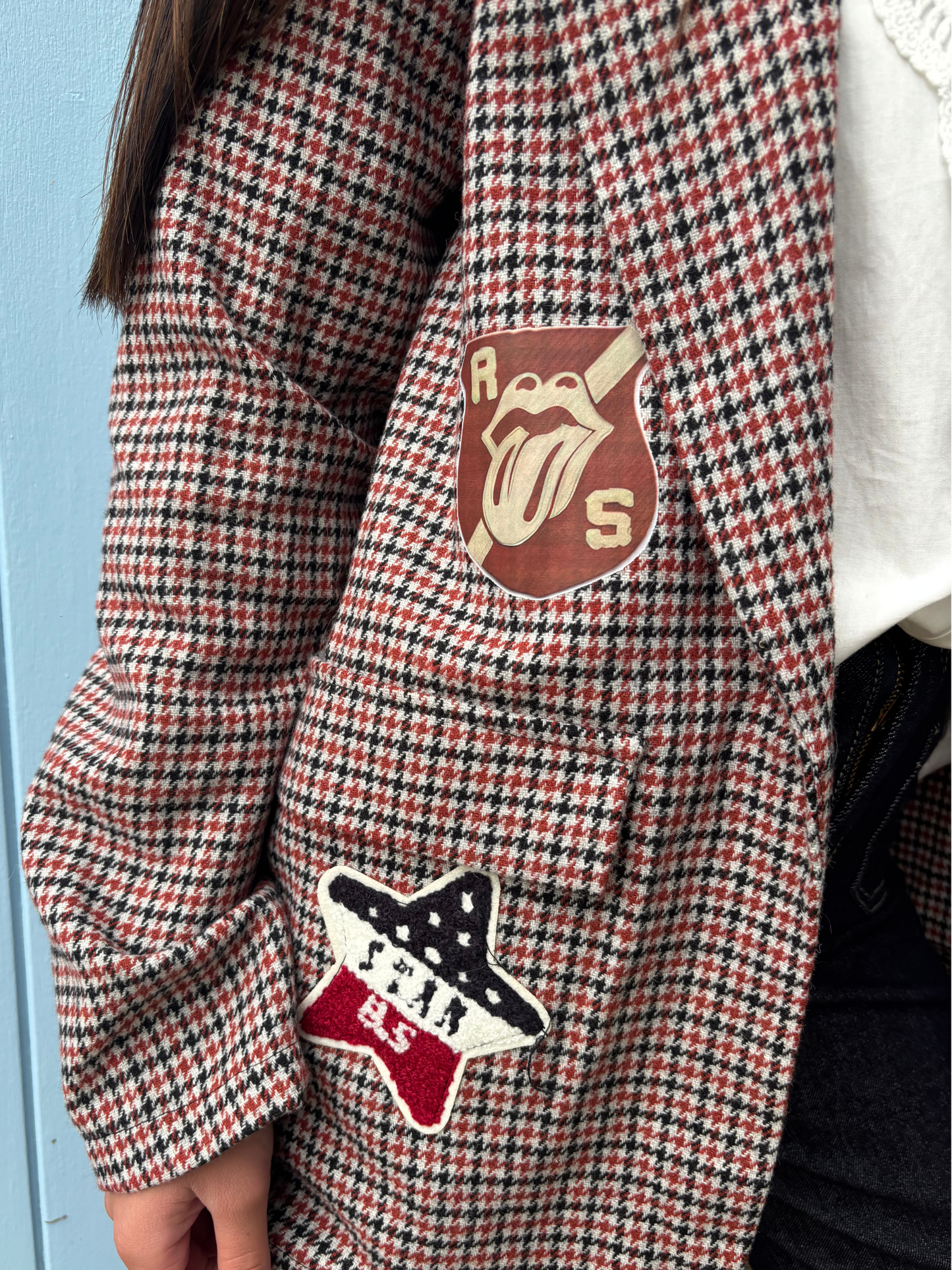 Veste à Carreaux Écussons