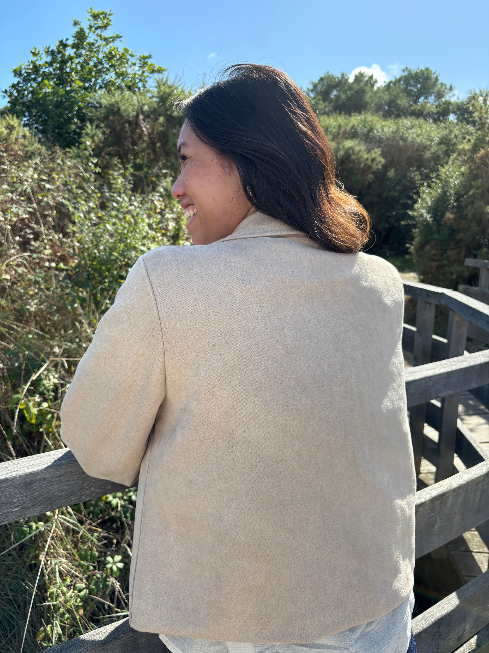 Veste en suédine bohème chic