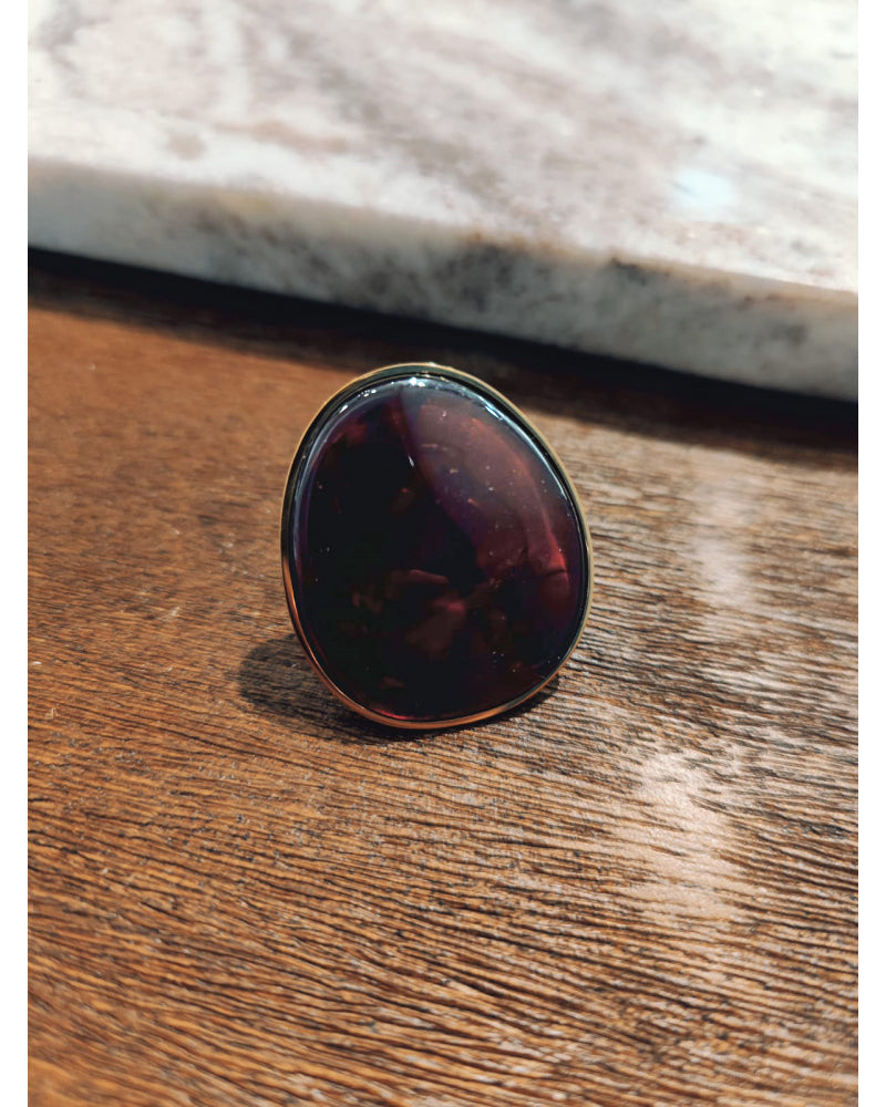 Bague Galet Résine