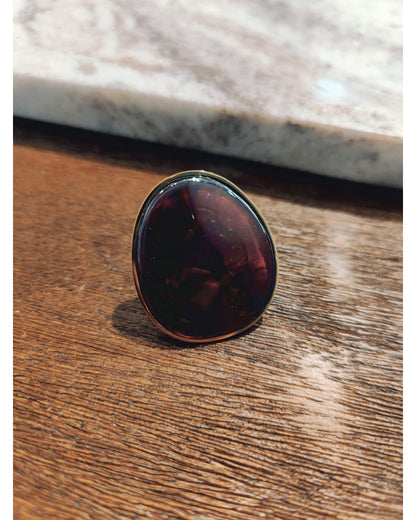 Bague Galet Résine