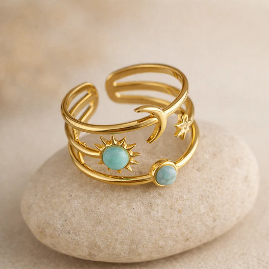Bague Soleil Turquoise