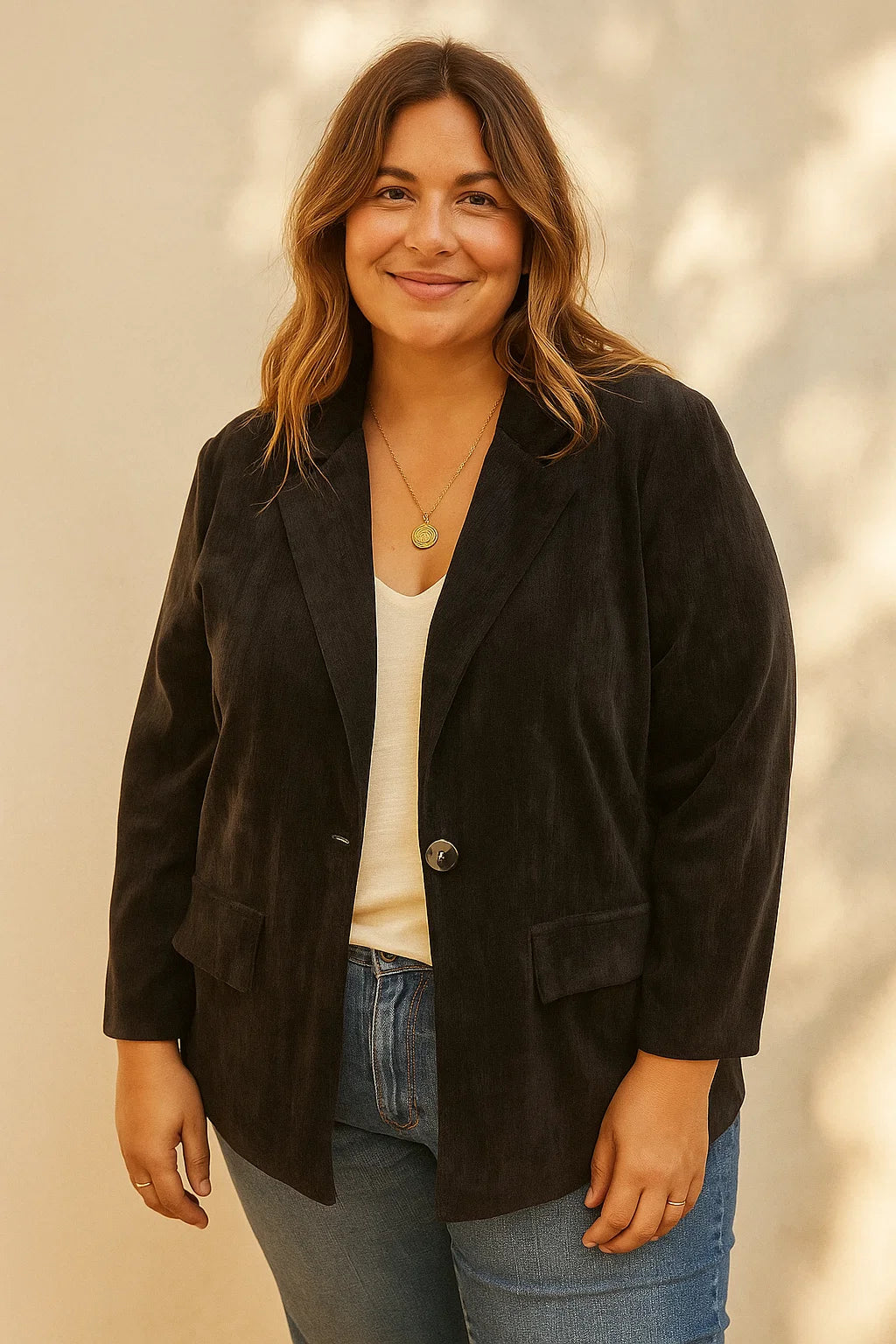 Veste Douce Velours - TU du 44 au 50