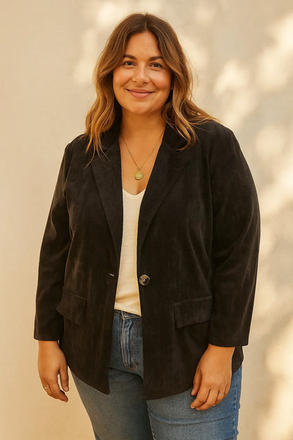 Veste Douce Velours - TU du 44 au 50