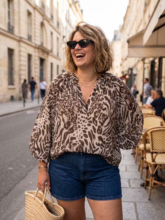 Blouse Joséphine - Léopard