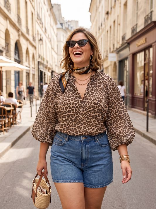 Blouse Angèle - Léopard