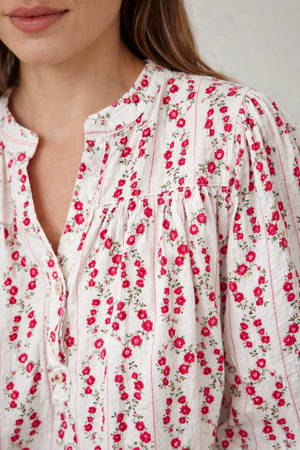 Blouse Fleurie Topshop Taille 8 - Occasion En Très Bon état
