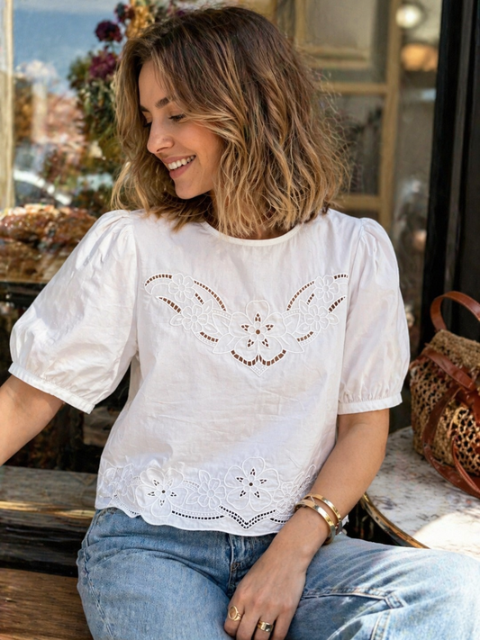 Blouse Manches Bouffantes