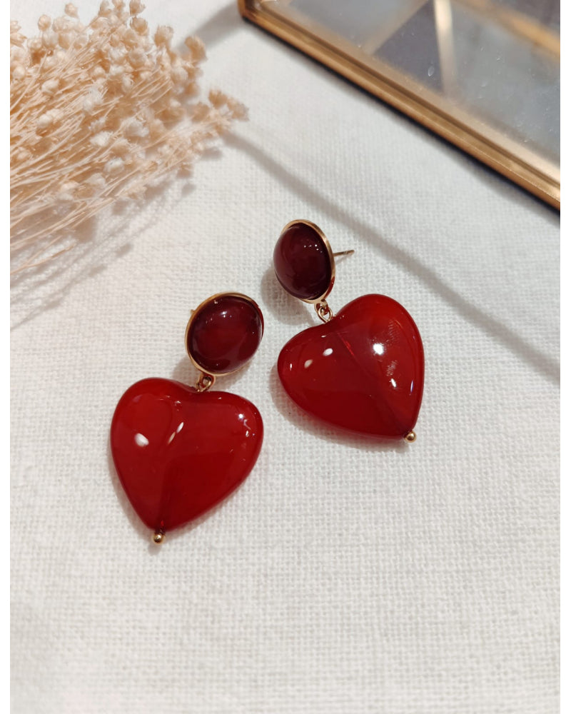 Boucles Coeur Résine