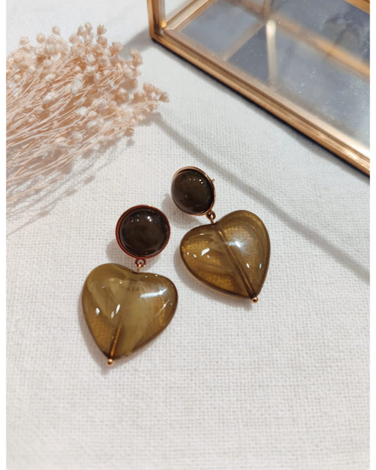 Boucles Coeur Résine