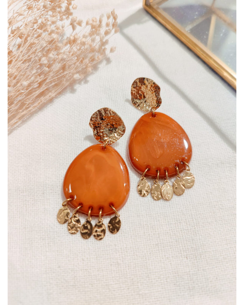 Boucles d'Oreilles Ovales Pampilles