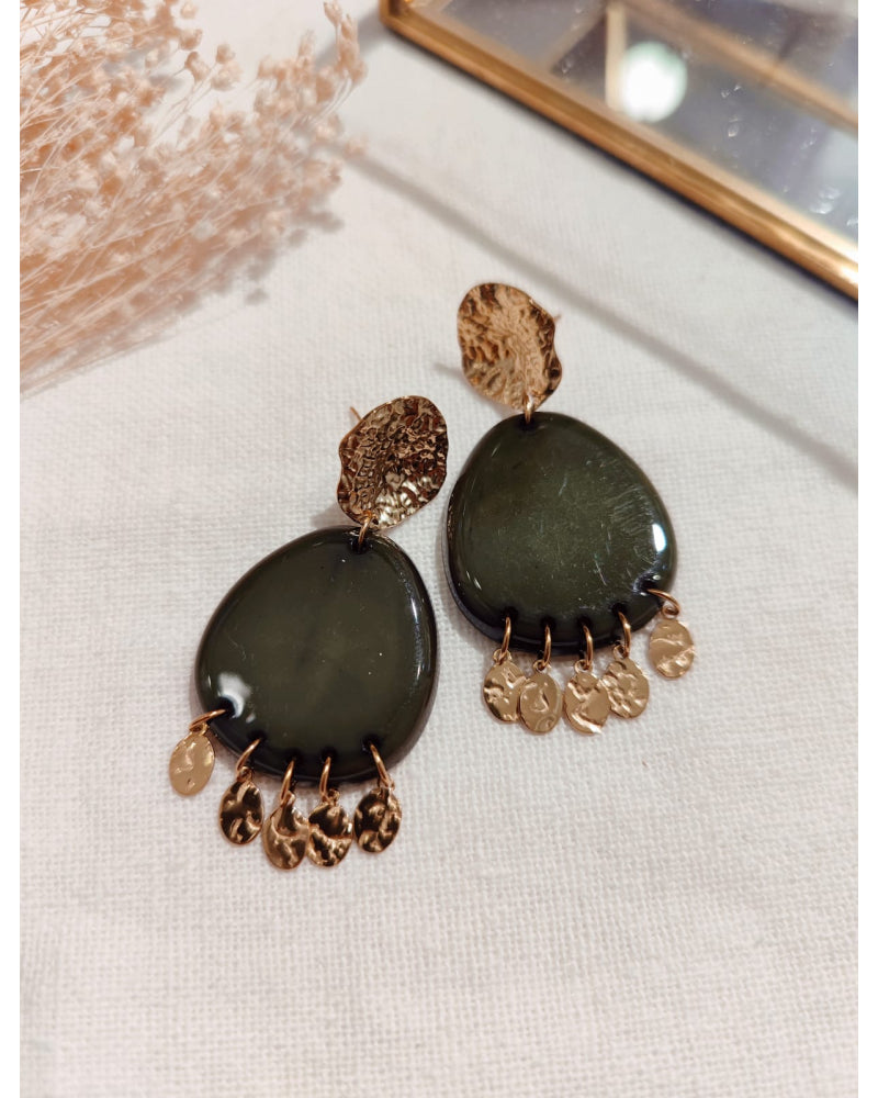 Boucles d'Oreilles Ovales Pampilles