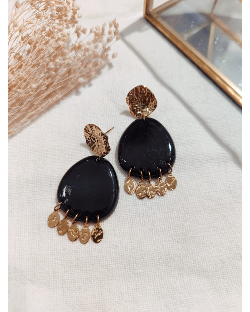 Boucles d'Oreilles Ovales Pampilles