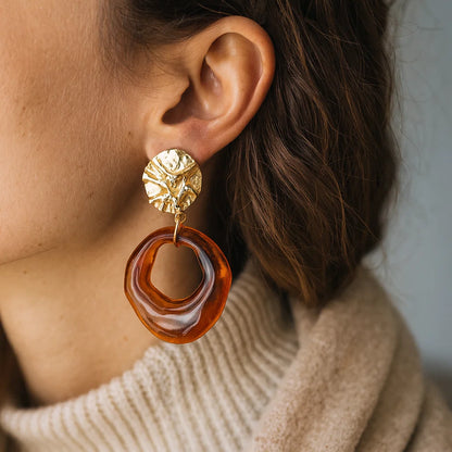 Boucles Anneaux Résine