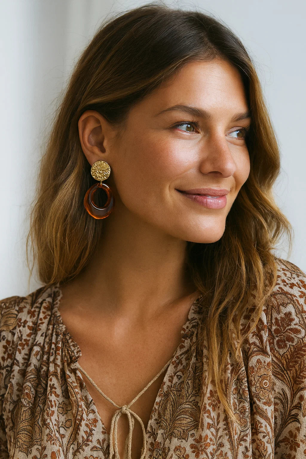 Boucles Anneaux Résine