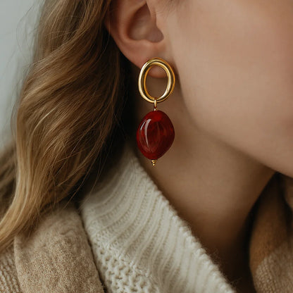 Boucles Galet Résine