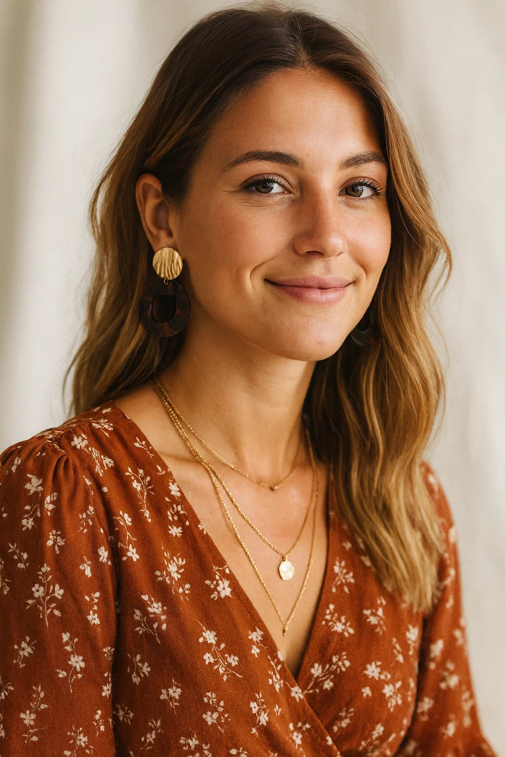 Anneaux Résine Marron