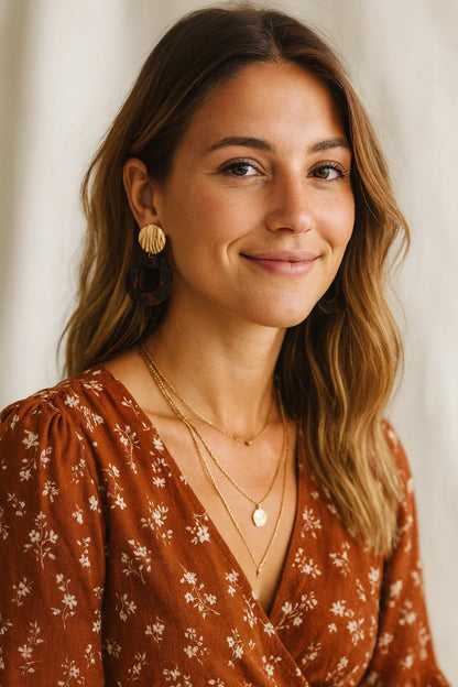 Anneaux Résine Marron