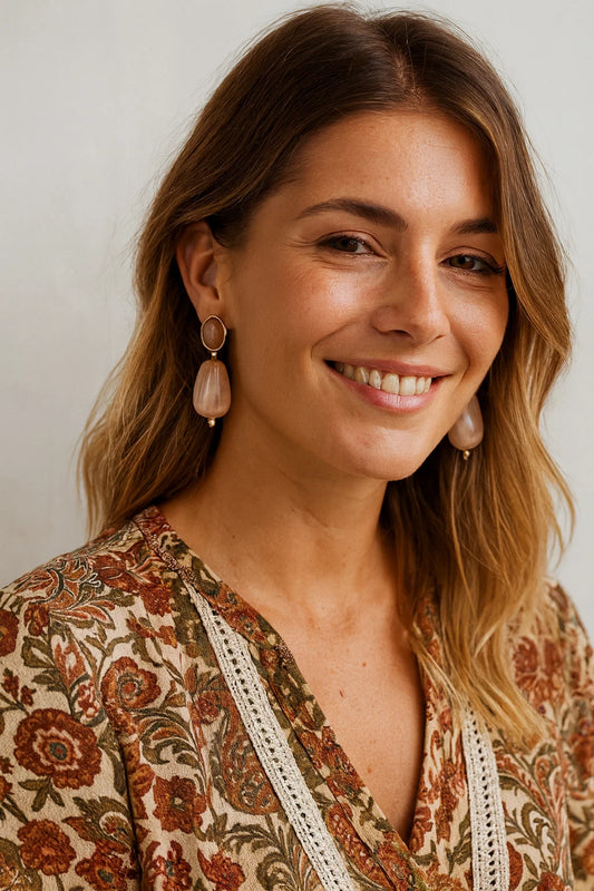 Boucles Goutte Résine