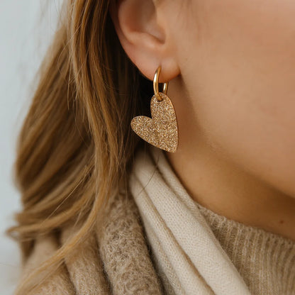 Boucles Cœur Pailleté