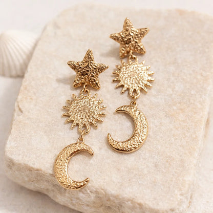 Boucles Célestes Dorées