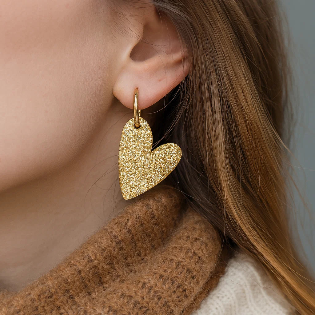 Boucles Cœur Pailleté