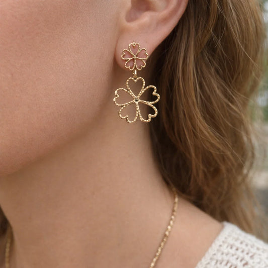 Boucles Fleurs Dorées