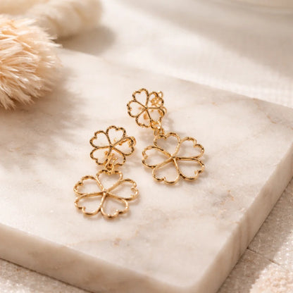 Boucles Fleurs Dorées