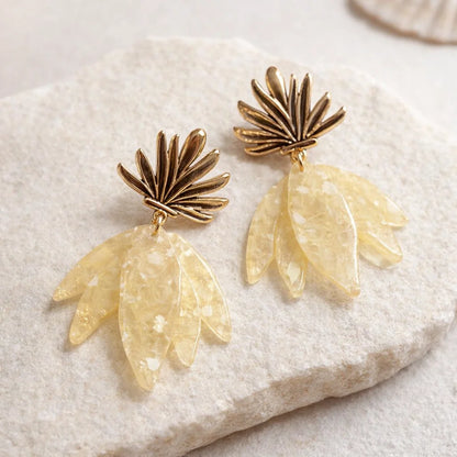 Boucles Pétales Résine
