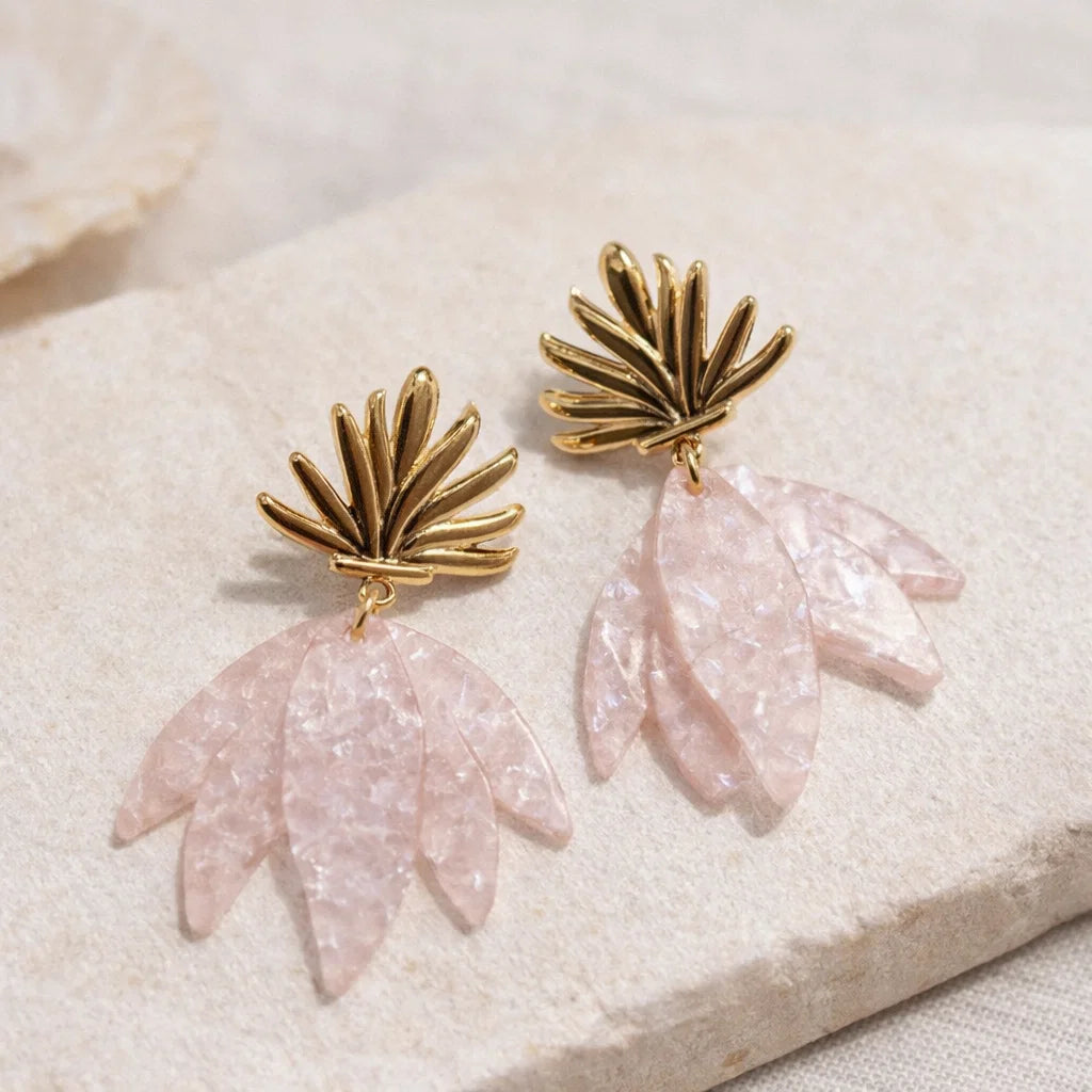 Boucles Pétales Résine