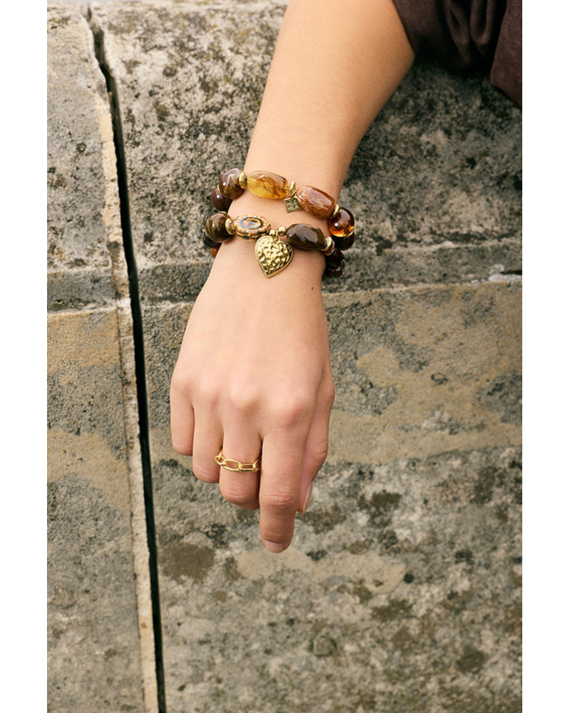 Bracelet Perles Coeur