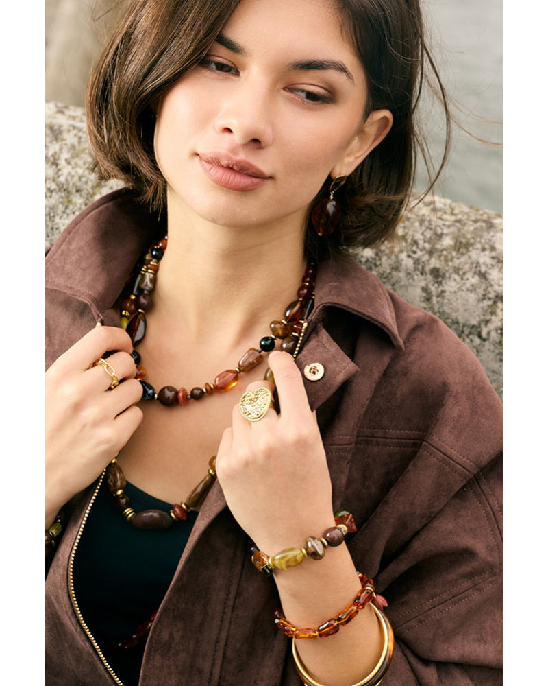Bracelet Perles Coeur