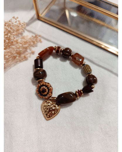 Bracelet Perles Coeur