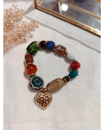 Bracelet Perles Coeur
