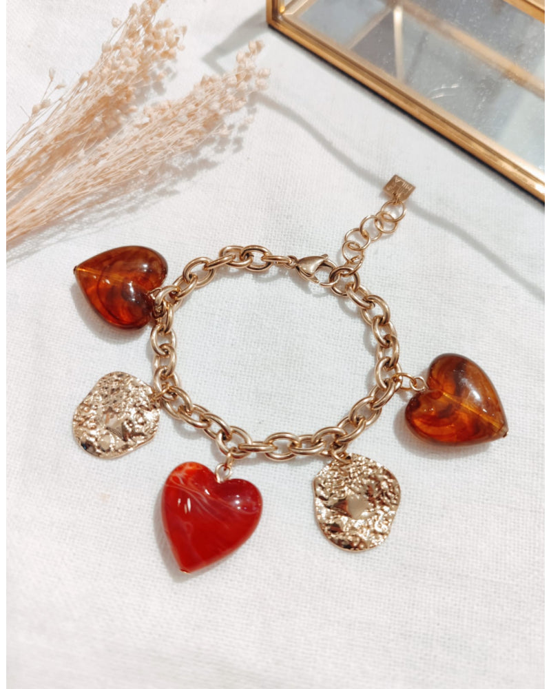 Bracelet Coeurs Doré