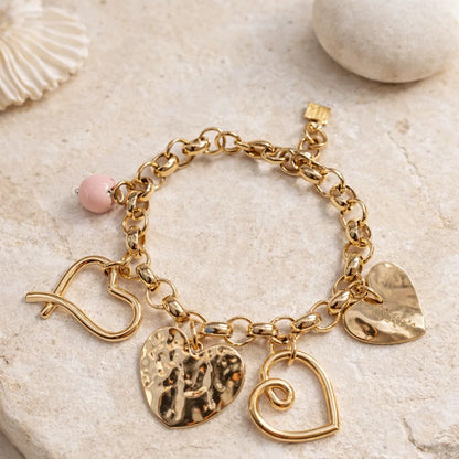Bracelet Charms Cœurs