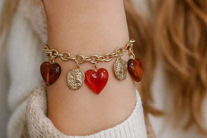 Bracelet Coeurs Doré