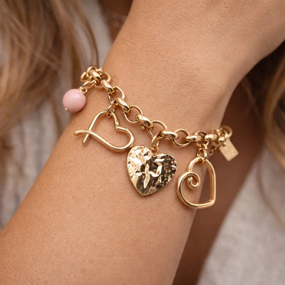 Bracelet Charms Cœurs