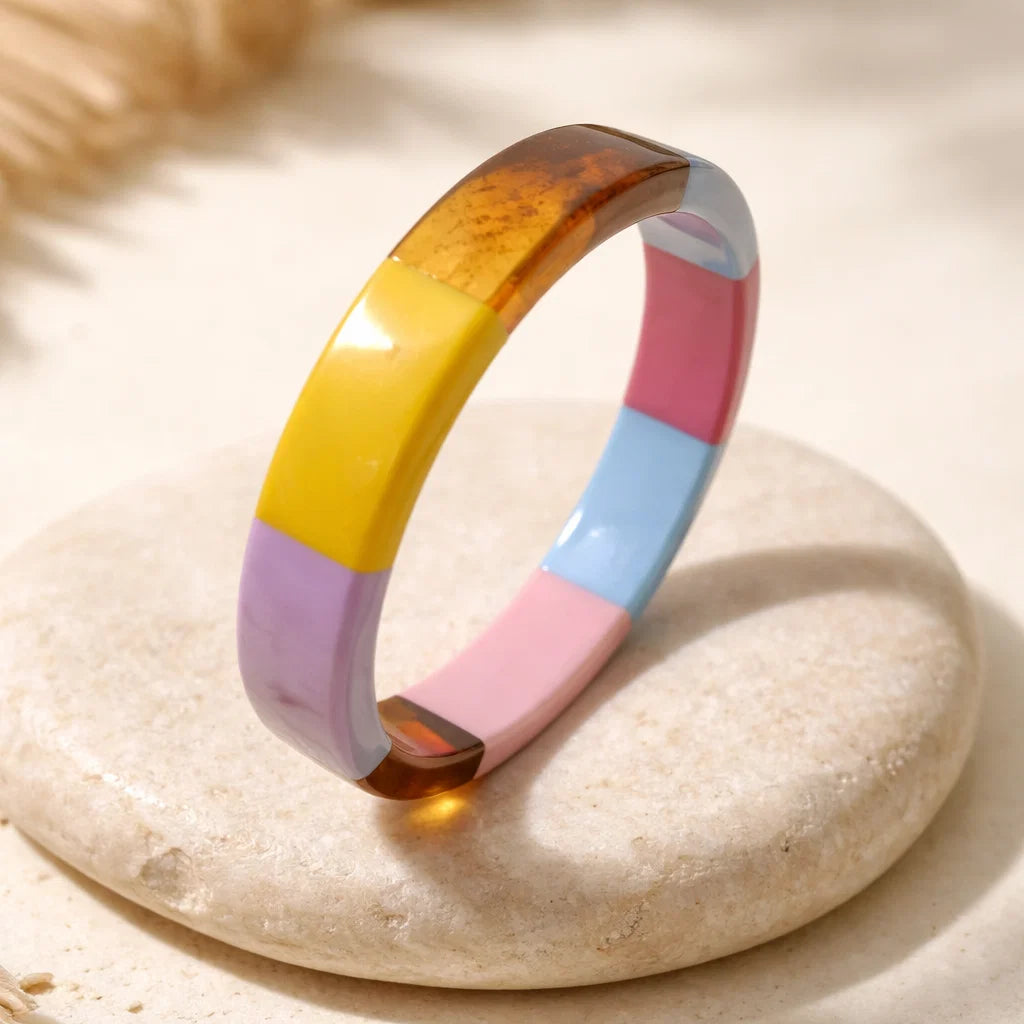 Bracelet Résine Colorée