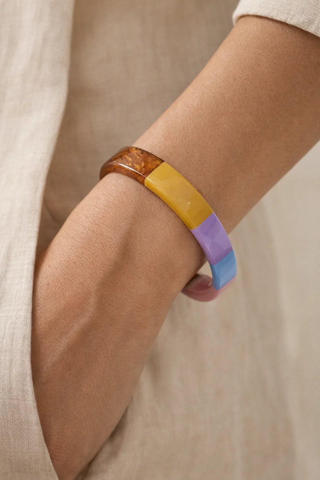 Bracelet Résine Colorée