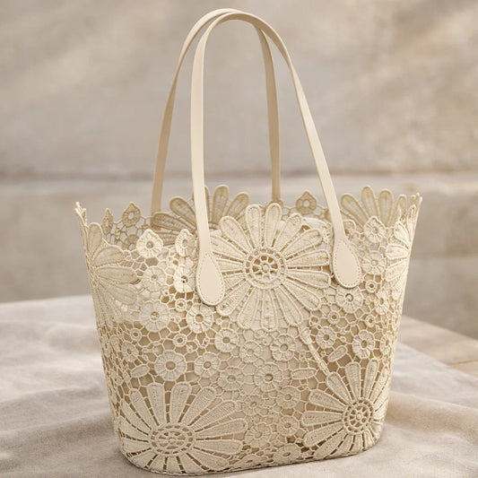Cabas Dentelle Fleurie