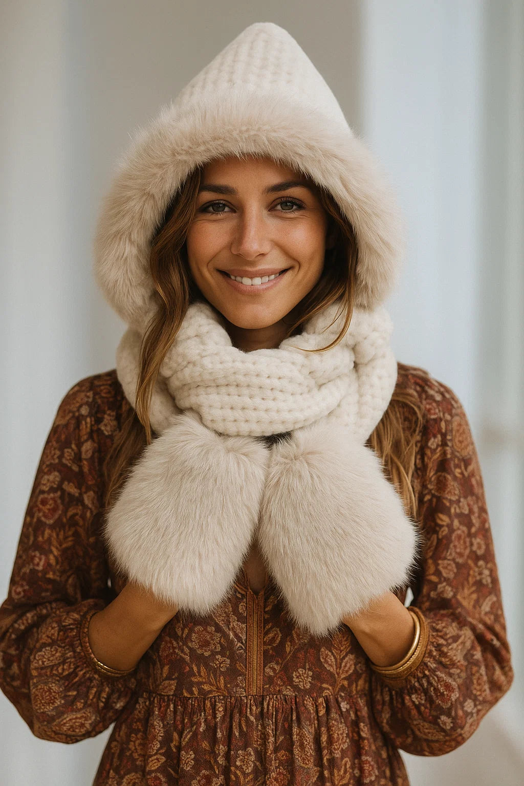 Capuche Écharpe Douce