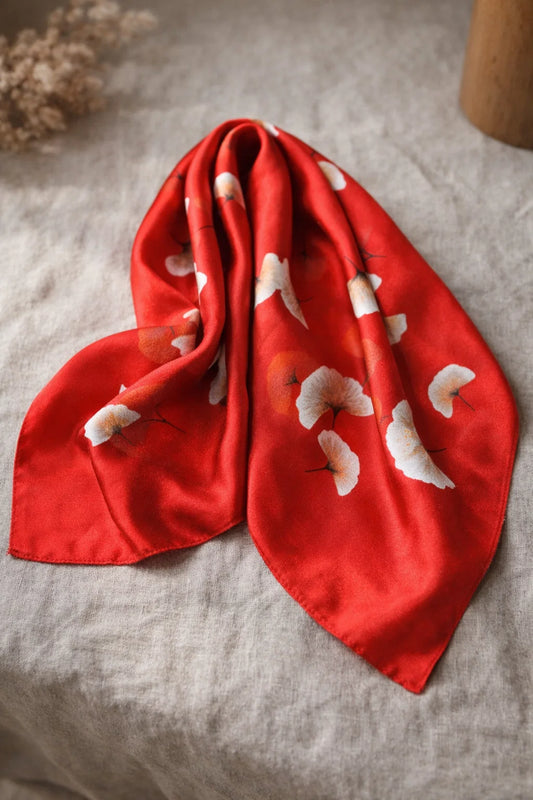 Carré de Soie Gingko