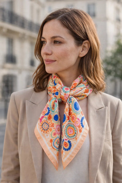 Carré Floral Coloré