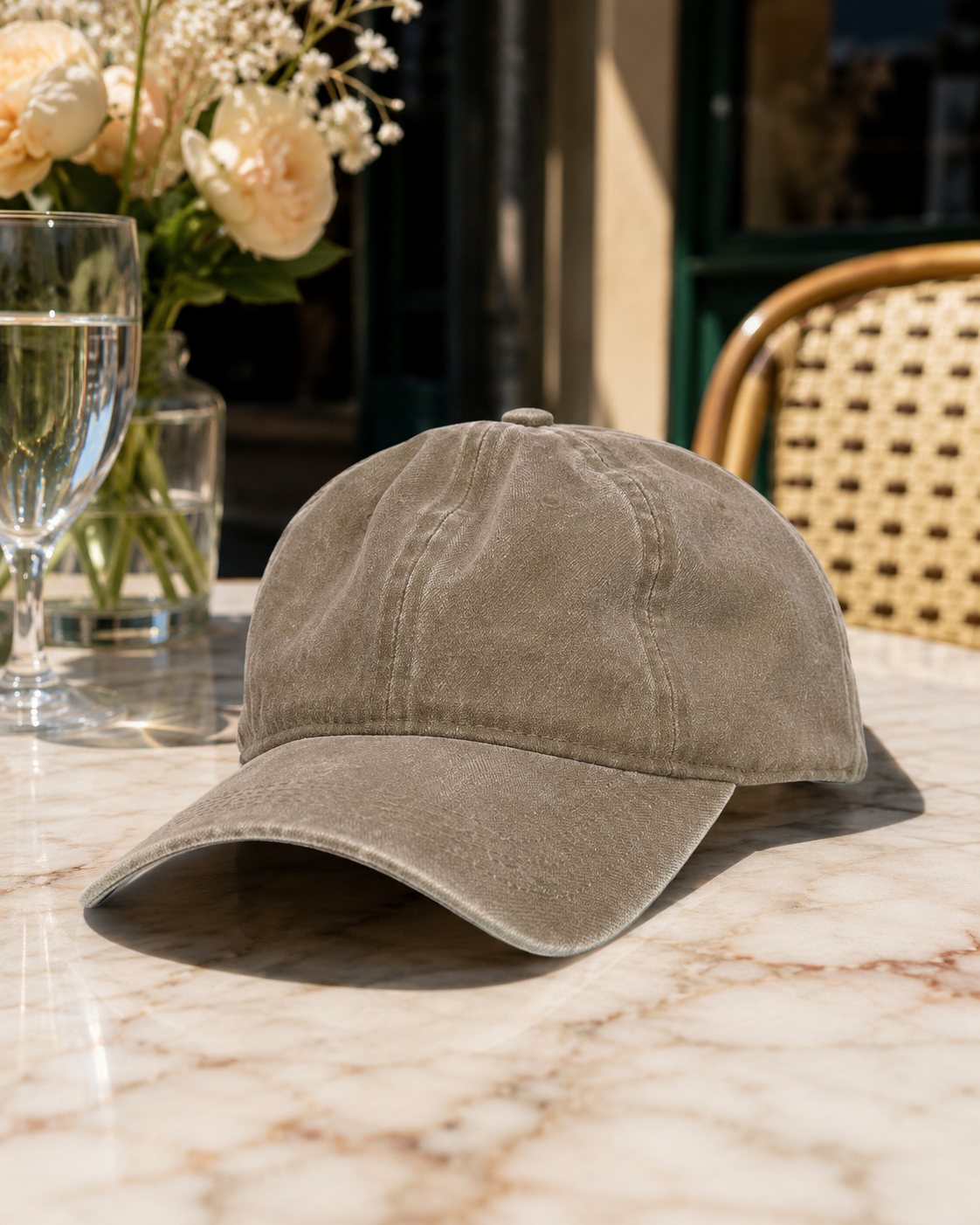 Casquette Toile Coton Delavee