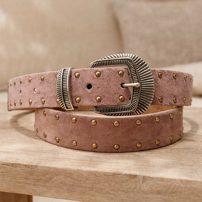 Ceinture Cuir Cloutée
